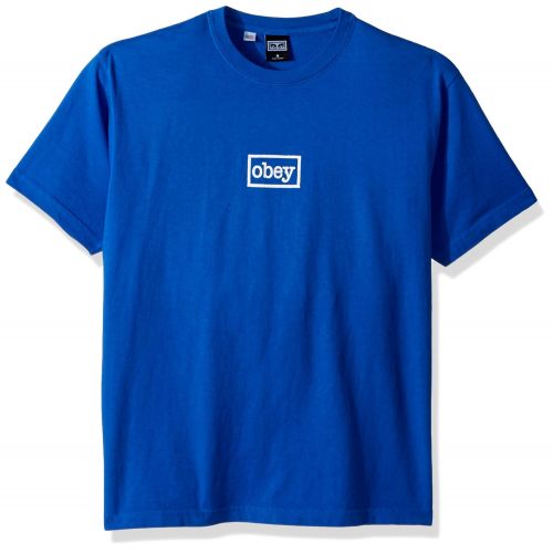  Obey Mens Typewritter Dyed Heavyweight Tshirt