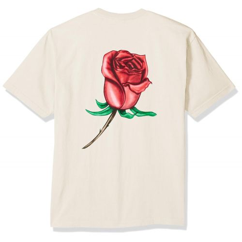  Obey Mens Airbrushed Rose Dyed Heavyweight Tshirt