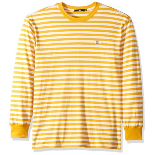  Obey Mens 89 Icon Stripe Box Knit Tee Ii Ls