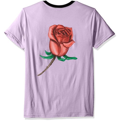  Obey Mens Airbrushed Rose Lightweight Short Sleeve Tshirt