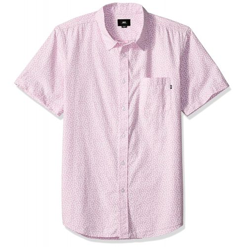  Obey Mens Norris Short Sleeve Button Up Woven