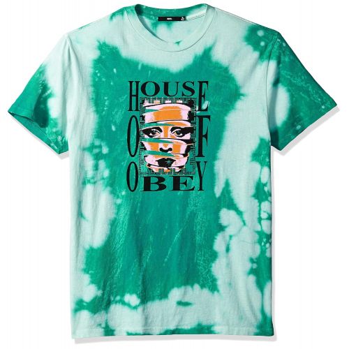  Obey Mens House Dyed Short Sleeve Tshirt