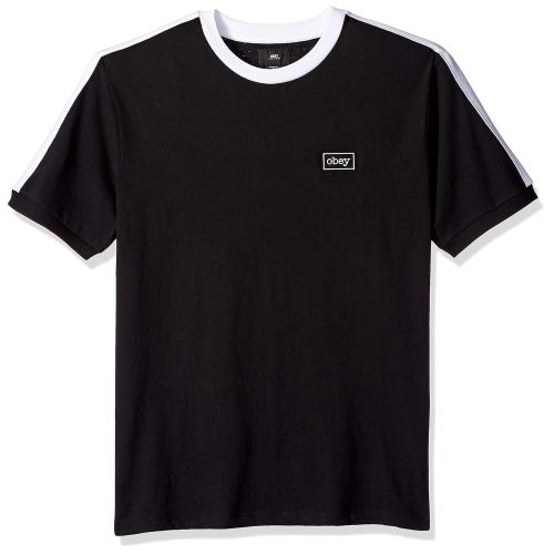  Obey Mens Borstal Box Knit Short Sleeve Tshirt