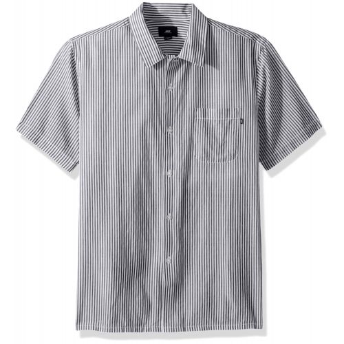  Obey Mens Avalon Woven Short Sleeve Button Up Shirt