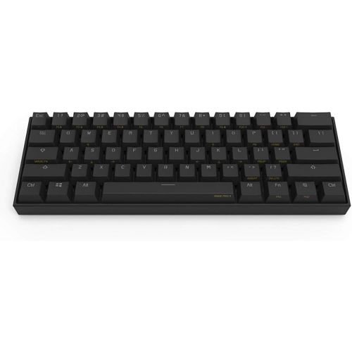  Obinslab Anne 2 Pro Mechanical Gaming Keyboard 60% True RGB Backlit - Wired/Wireless Bluetooth 4.0 PBT Type-c Full Keys Programmable (Cherry Mx Brown, Black)