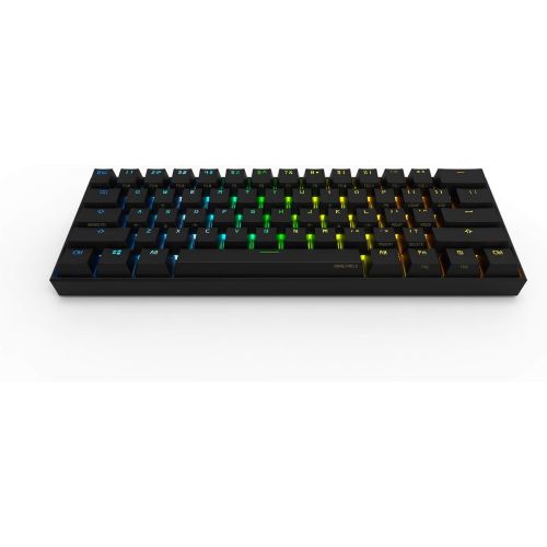  Obinslab Anne 2 Pro Mechanical Gaming Keyboard 60% True RGB Backlit - Wired/Wireless Bluetooth 4.0 PBT Type-c Full Keys Programmable (Cherry Mx Brown, Black)