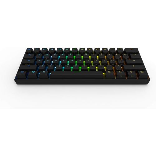  Obinslab Anne 2 Pro Mechanical Gaming Keyboard 60% True RGB Backlit - Wired/Wireless Bluetooth 4.0 PBT Type-c Up to 8 Hours Extended Battery Life, Full Keys Programmable (Gateron B