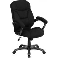 ObiwanSales Super Soft Black Microfiber Fabric Executive High Back Office Desk Chairs