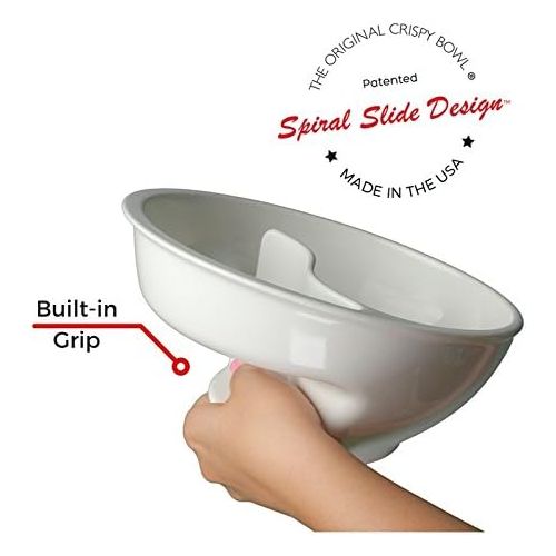  [아마존베스트]Obol - The Original Never Soggy Cereal Bowl With The Spiral Slide Design n Grip - Lg Red