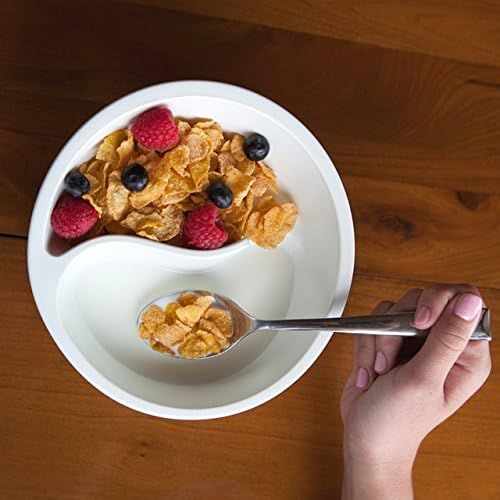  [아마존베스트]Obol - The Original Never Soggy Cereal Bowl With The Spiral Slide Design n Grip - Lg Red