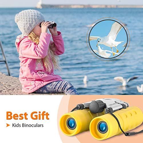  [아마존베스트]Obuby Binoculars for Kids Best Gifts for 3-12 Years Boys Girls 8x21 High-Resolution Real Optics Mini Compact Binocular Toys Shockproof Waterproof Folding Small Telescope for Bird Watchin