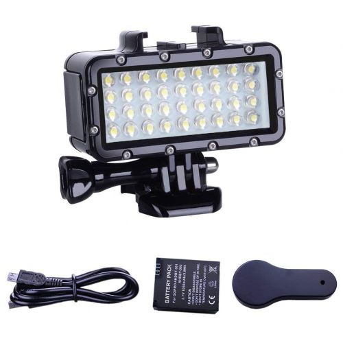  Ocamo Diving Light High Power Dimmable 36 LEDs Video Light Fill Night Light Diving Underwater Light Waterproof 147ft(45m) for Gopro Hero 6/5/5S/4/4S/3+/2/SJCAM/YI Action Cameras