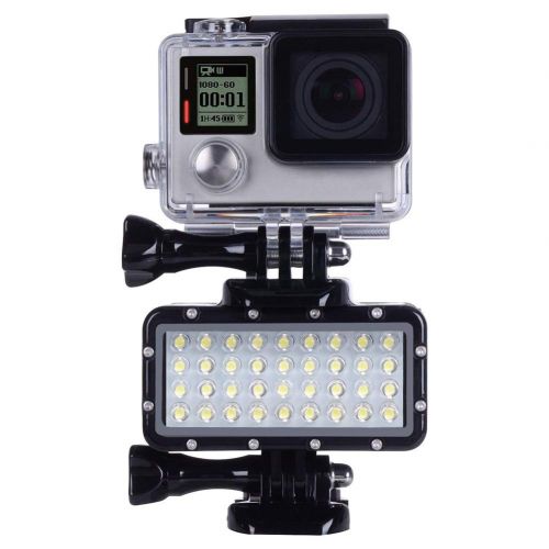  Ocamo Diving Light High Power Dimmable 36 LEDs Video Light Fill Night Light Diving Underwater Light Waterproof 147ft(45m) for Gopro Hero 6/5/5S/4/4S/3+/2/SJCAM/YI Action Cameras