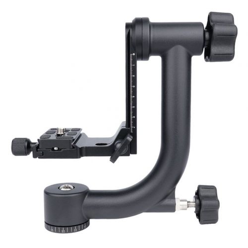  Ocamo Professional Gimbal Tripod Head with Quick-Release Plate for DSLR and DV Cameras Weight up to 20kg