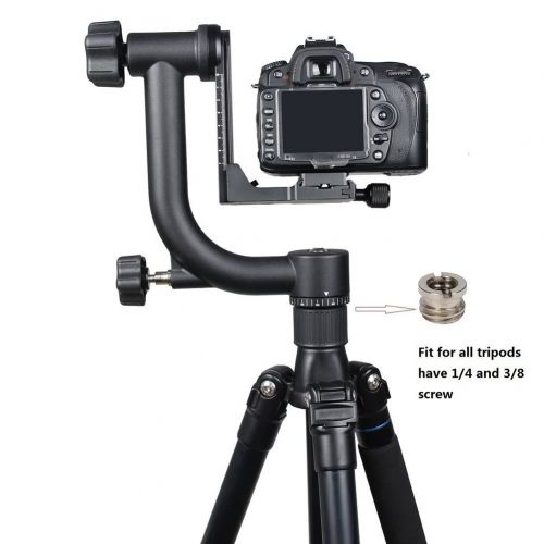  Ocamo Professional Gimbal Tripod Head with Quick-Release Plate for DSLR and DV Cameras Weight up to 20kg