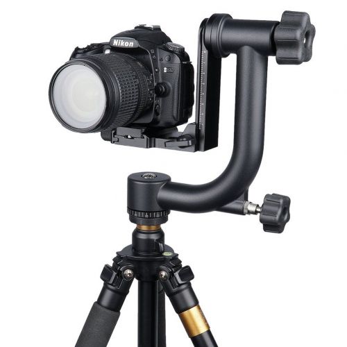  Ocamo Professional Gimbal Tripod Head with Quick-Release Plate for DSLR and DV Cameras Weight up to 20kg