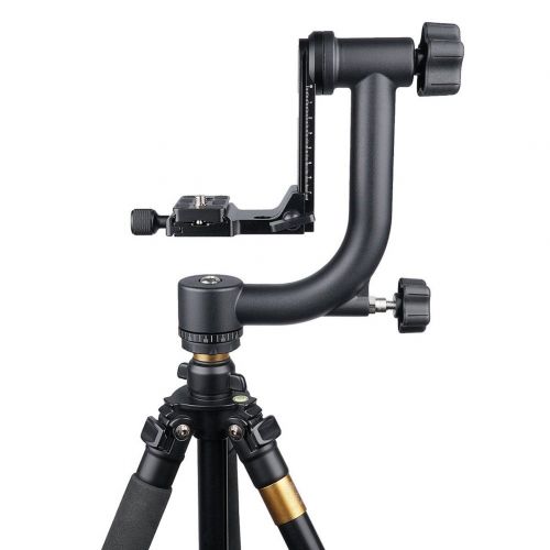  Ocamo Professional Gimbal Tripod Head with Quick-Release Plate for DSLR and DV Cameras Weight up to 20kg