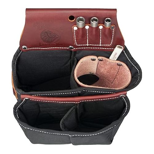  Occidental Leather 8068 Occidental Hand crafted Leather 9 Compartment Impact Gun & Drill Bag