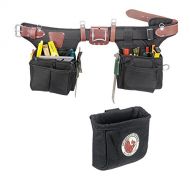 Occidental Leather 9540 Adjust-to-Fit Finisher Tool Belt Set Bundle w/ 9501 Clip-On Pouch (2 Pieces)