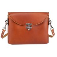 Occidental Leather 1158 Premium Whiskey Colored Leather iPad Carry Case with Shoulder Strap and Nickel Plated Clasp