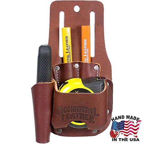  Occidental Leather 5047 Leather Tape & Knife Holder with Four Pockets