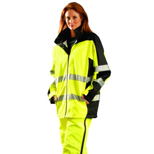  OccuNomix Occunomix SP-BRJ-YM Class 3 Speed Collection Premium Breathable Rain Jacket