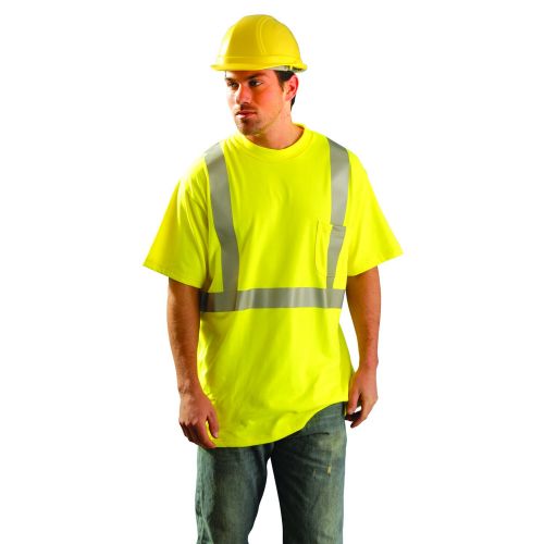  OccuNomix Occunomix Occlux Ansi Flame Resistant Tshirt W/Pkt L Yellow