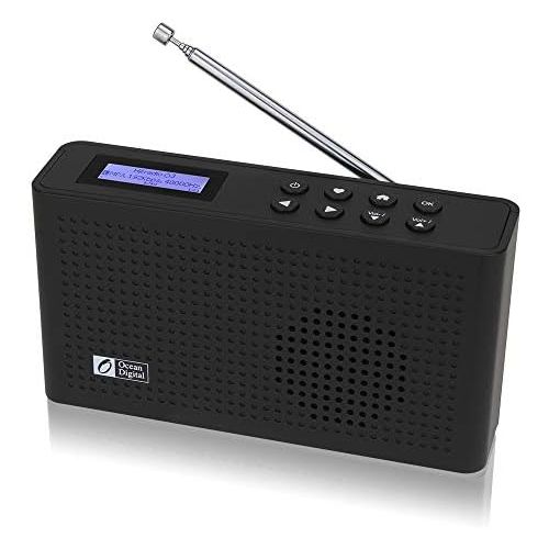  Ocean Digital Portable Internet Wi-Fi/FM Radio with Bluetooth Speaker, Rechargeable Battery Compact Radio for Kitchen Garden (WR26): Home Audio & Theater
