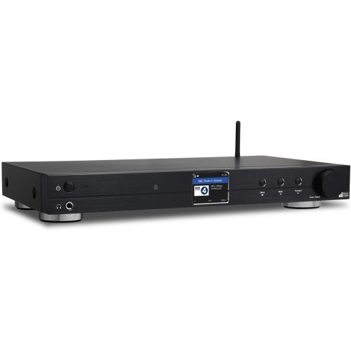  [아마존베스트]Ocean Digital WiFi Internet Component Radio Tuner (430 mm) WR10 FM/ Ethernet Bluetooth Receiver 2.4 Color Display with Digital Output to Connect Hi-Fi System -Black