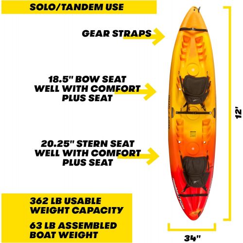  Ocean Kayak Malibu Two Tandem Sit-On-Top Recreational Kayak