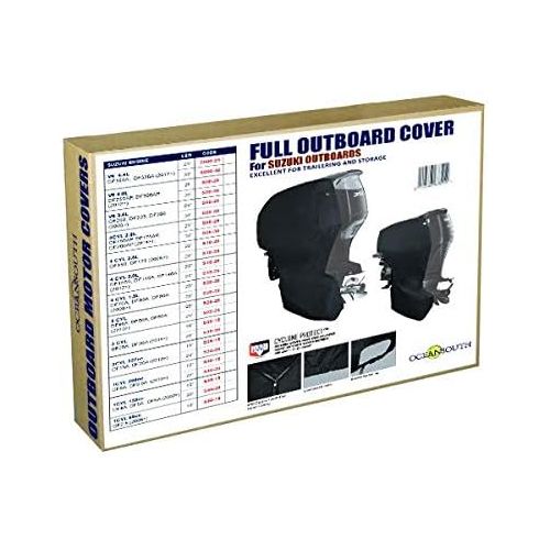  Oceansouth Custom Fit Full Covers for Suzuki Outboard Engine (DF150AP-DF200AP 4CYL 2.8L (from 2014 up to 2024), Leg Length:25