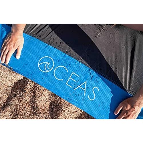  Oceas Outdoor Pocket Blanket - Waterproof and Sand Proof Beach Mat - Portable and Compact Travel Tarp is Great for Camping, Backpacking, Festival and Picnic Use