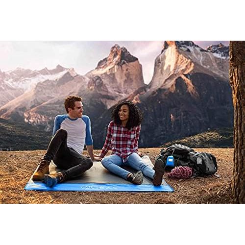  Oceas Outdoor Pocket Blanket - Waterproof and Sand Proof Beach Mat - Portable and Compact Travel Tarp is Great for Camping, Backpacking, Festival and Picnic Use