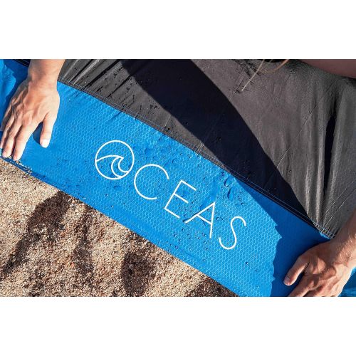  Oceas Outdoor Pocket Blanket - Waterproof and Sand Proof Beach Mat - Portable and Compact Travel Tarp is Great for Camping, Backpacking, Festival and Picnic Use