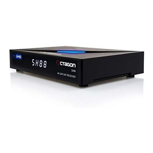  [아마존베스트]-Service-Informationen Octagon SX88 4K UHD S2+IP Receiver H.265 1GB RAM 4GB Flash Stalker Multistream Black