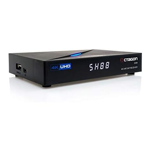  [아마존베스트]-Service-Informationen Octagon SX88 4K UHD S2+IP Receiver H.265 1GB RAM 4GB Flash Stalker Multistream Black