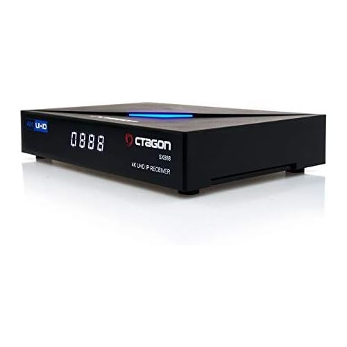  [아마존베스트]-Service-Informationen Octagon SX888 4K UHD IP Receiver H.265 1GB RAM 4GB Flash Stalker IPTV Multistream Black