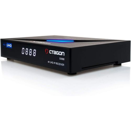  [아마존베스트]-Service-Informationen Octagon SX888 4K UHD IP Receiver H.265 1GB RAM 4GB Flash Stalker IPTV Multistream Black