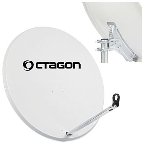  [아마존베스트]-Service-Informationen Octagon 65cm Key SAT Satellite Dish Antenna Light