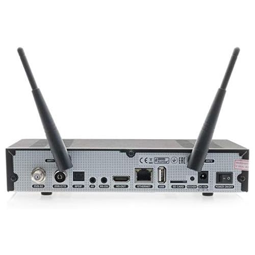  Octagon SF8008 UHD 4K Satellite Receiver with Babotech HDMI Cable [HDR H.265 E2 Linux Dual WiFi] (1x DVB S2X + DVB C/T2, 0GB)