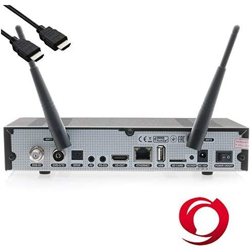  OCTAGON SF8008 4K UHD E2 DVB S2X & DVB C/T2+Open ATV Pre Installed with Transmitter List Astra & Hotbird Includes HDMi Cable M@tec Digital