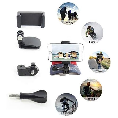  Octo Mounts ? Sports Mount. Baseball Hat and Backpack Strap Smartphone or Camera Holder. Compatible with Smartphones and GoPro Style Cameras.