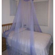 OctoRose Round Hoop Bed Canopy Netting Mosquito Net Fit Crib, Twin, Full, Queen, King (Purple)
