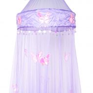 OctoRose Octorose Butterfly Bed Canopy Mosquito NET Crib Twin Full Queen King (Purple)