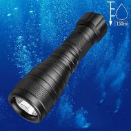 Odepro 1050 Lumen Taucherleuchten Eingestellt 150M Unterwassertauchen