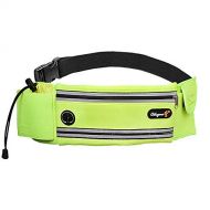 Odepro HS01 Running Belt Waist Pack with Water Bottle Holder, Adjustable Belt, Phone Pouch, Key Card Pocket, Earphone Hole, for Outdoor Fitness, Walking, Jogging, Cycling, Climbing