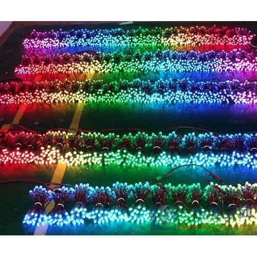  Odlamp DC12V 500pcs WS2811 Dream Color Changing RGB Addressable LED Pixel String Light Waterproof 12mm for Christmas Party Advertising Board Decoration (DC12V 500pcs)