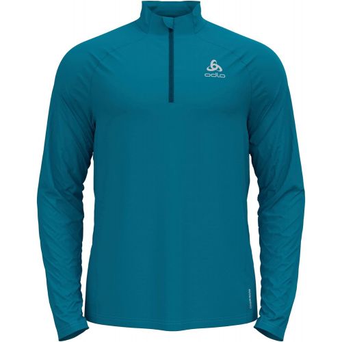  Odlo Mens Essential Ceramiwarm Half Zip Run Midlayer