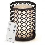 Odoga Aromatherapy Essential Oil Diffuser with Decorative Iron Cover, 100 ml Ultrasonic Quiet Cool Mist Humidifier with Warm White Color Candle Light Effect, Remote Control & Low W