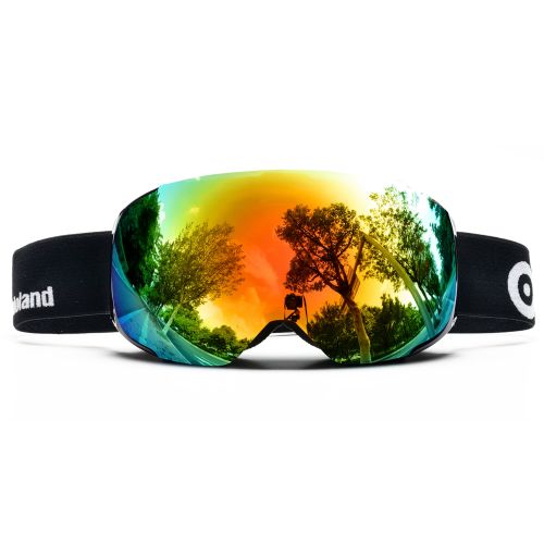  Odoland ODOLAND Ski Goggles w Magnetic Detachable Lens UV400 Protection Mirror and Anti-Fog Lens